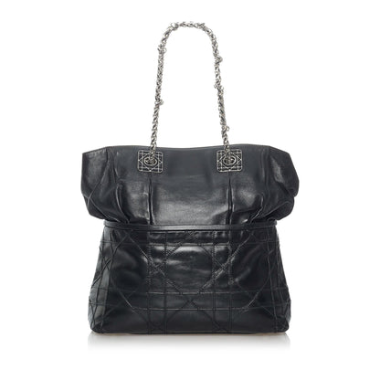 Dior Cannage Granville Leather Tote Bag (SHG-30181) Rovelle Bags