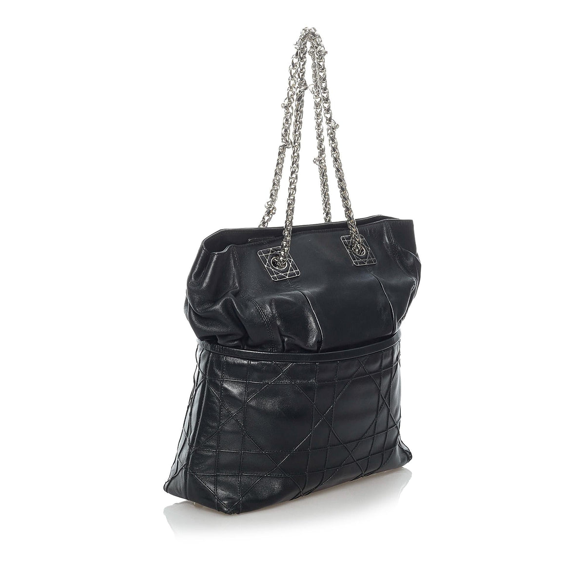 Dior Cannage Granville Leather Tote Bag (SHG-30181) Rovelle Bags