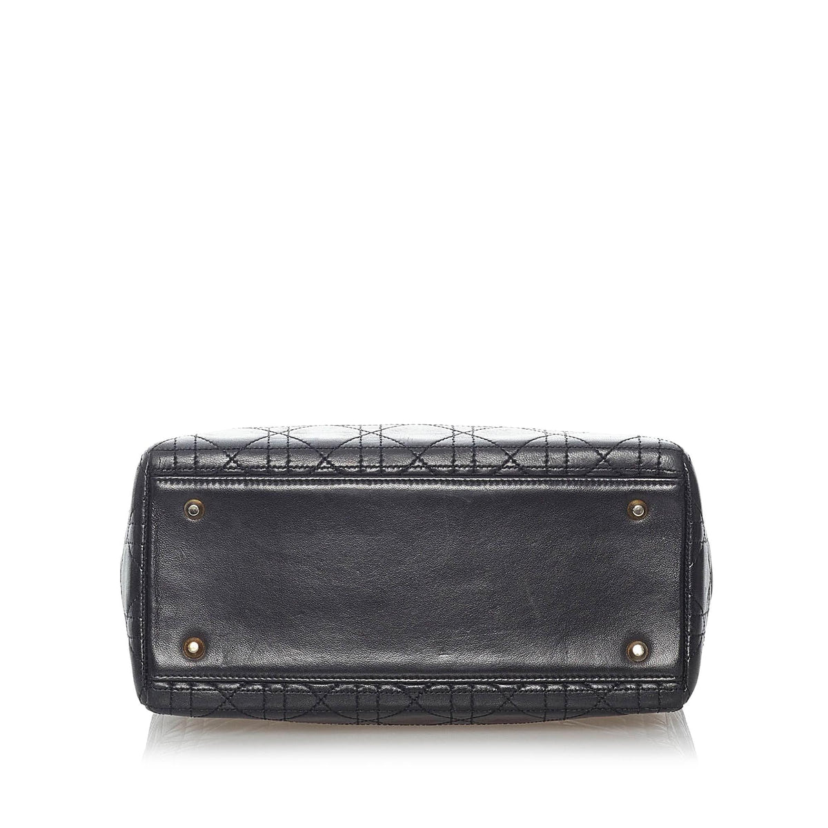 Dior Cannage Dior Lambskin Leather Handbag (SHG-31012) Rovelle Bags
