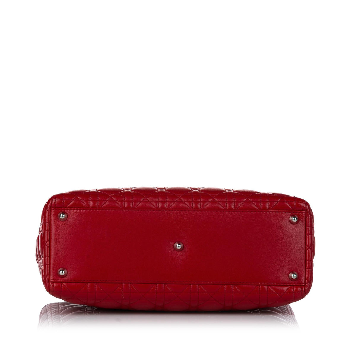 Dior Cannage Dior Lambskin Leather Satchel (SHG-30101) Rovelle Bags