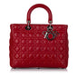 Dior Cannage Dior Lambskin Leather Satchel (SHG-30101) Rovelle Bags
