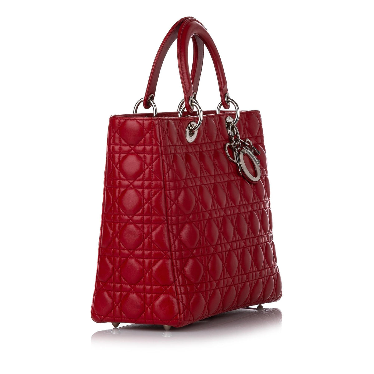 Dior Cannage Dior Lambskin Leather Satchel (SHG-30101) Rovelle Bags