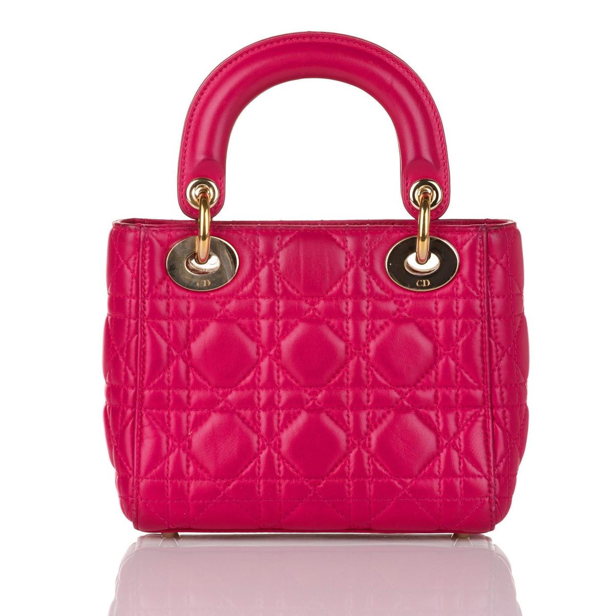 Dior Cannage Dior Lambskin Leather Satchel (SHG-32440) Rovelle Bags