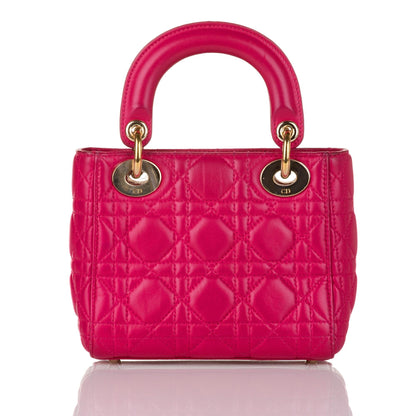 Dior Cannage Dior Lambskin Leather Satchel (SHG-32440) Rovelle Bags