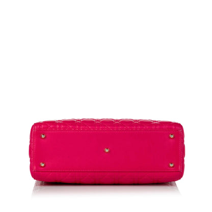 Dior Cannage Dior Leather Satchel (SHG-30463) Rovelle Bags