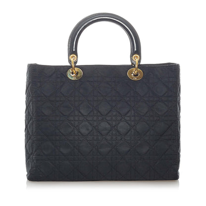 Dior Cannage Dior Nylon Satchel (SHG-32630) Rovelle Bags
