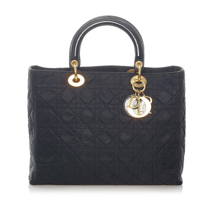 Dior Cannage Dior Nylon Satchel (SHG-32630) Rovelle Bags