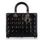 Dior Cannage Dior Patent Leather Satchel (SHG-27939) Rovelle Bags