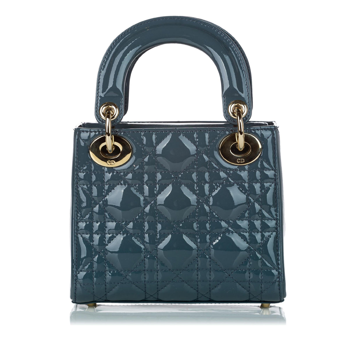 Dior Cannage Dior Patent Leather Satchel (SHG-30911) Rovelle Bags