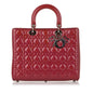 Dior Cannage Dior Patent Leather Satchel (SHG-34555) Rovelle Bags