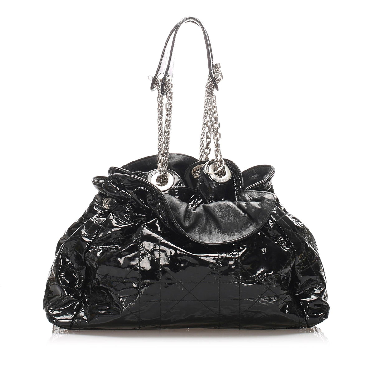 Dior Cannage Patent Leather Le Trente Shoulder Bag (SHG-13098) Rovelle Bags