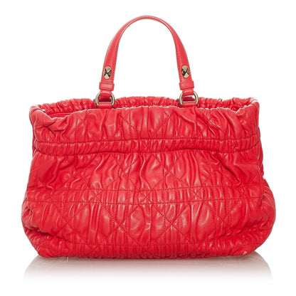 Dior Cannage Leather Satchel (SHG-27847) Rovelle Bags