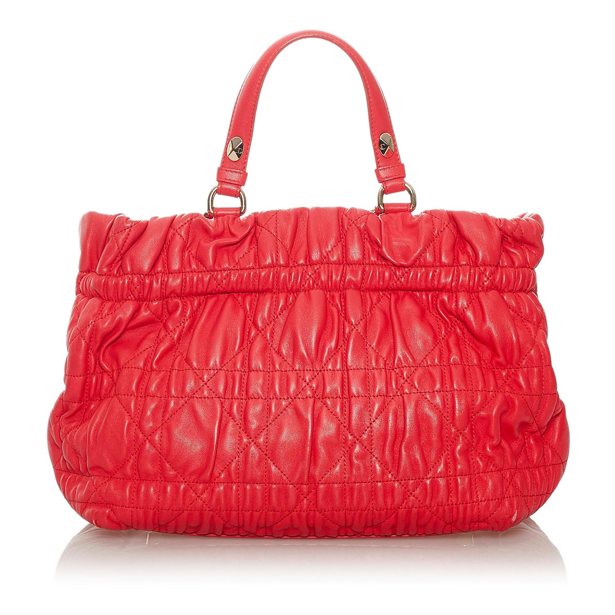 Dior Cannage Leather Satchel (SHG-27847) Rovelle Bags