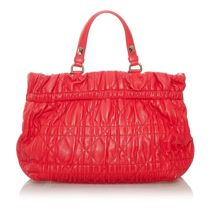 Dior Cannage Leather Satchel (SHG-27847) Rovelle Bags