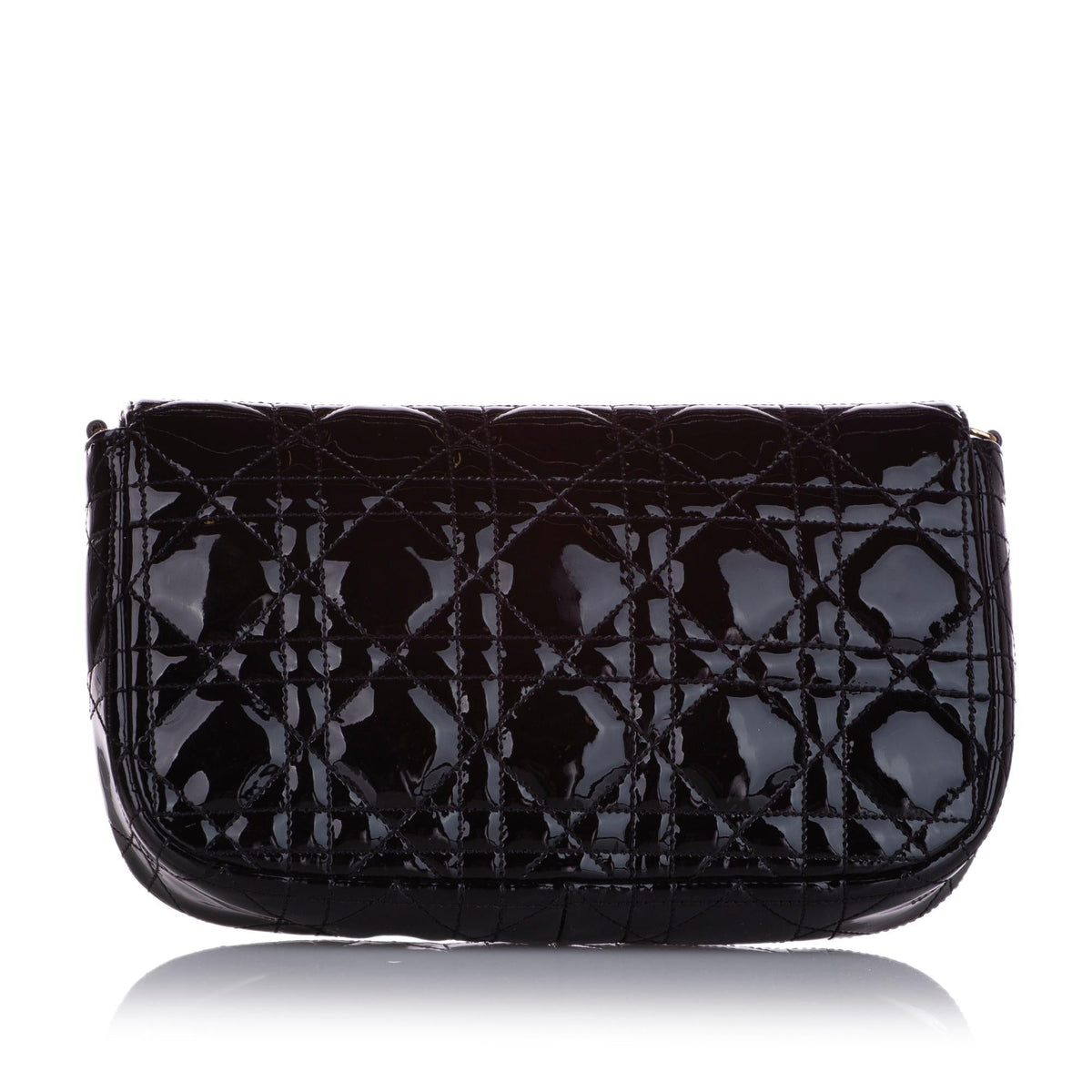 Dior Cannage Miss Dior Promenade Patent Leather Crossbody Bag (SHG-28451) Rovelle Bags