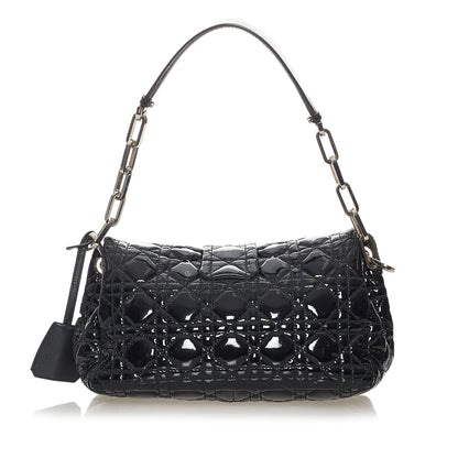 Dior Cannage New Lock Patent Leather Flap Bag (SHG-28168) Rovelle Bags