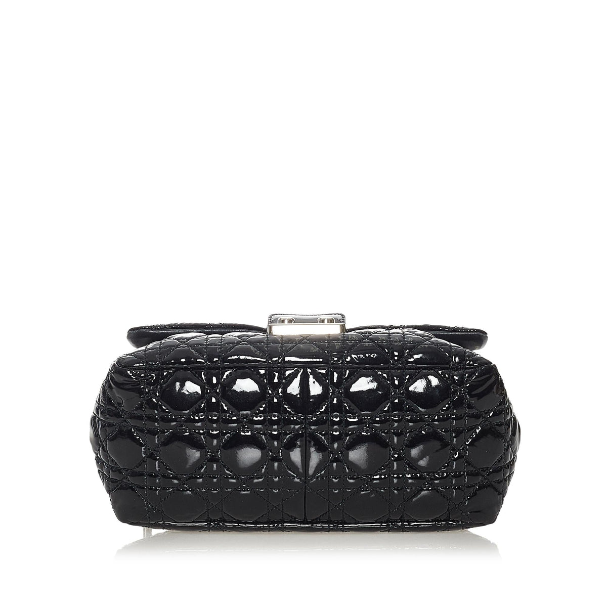 Dior Cannage New Lock Patent Leather Flap Bag (SHG-28168) Rovelle Bags