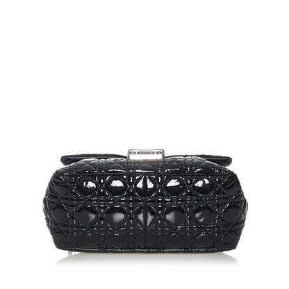 Dior Cannage New Lock Patent Leather Flap Bag (SHG-28168) Rovelle Bags