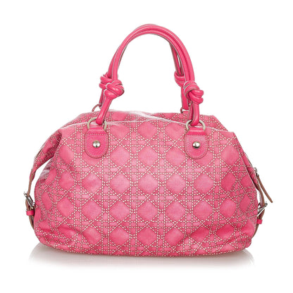 Dior Cannage Print Canvas Handbag (SHG-23721) Rovelle Bags