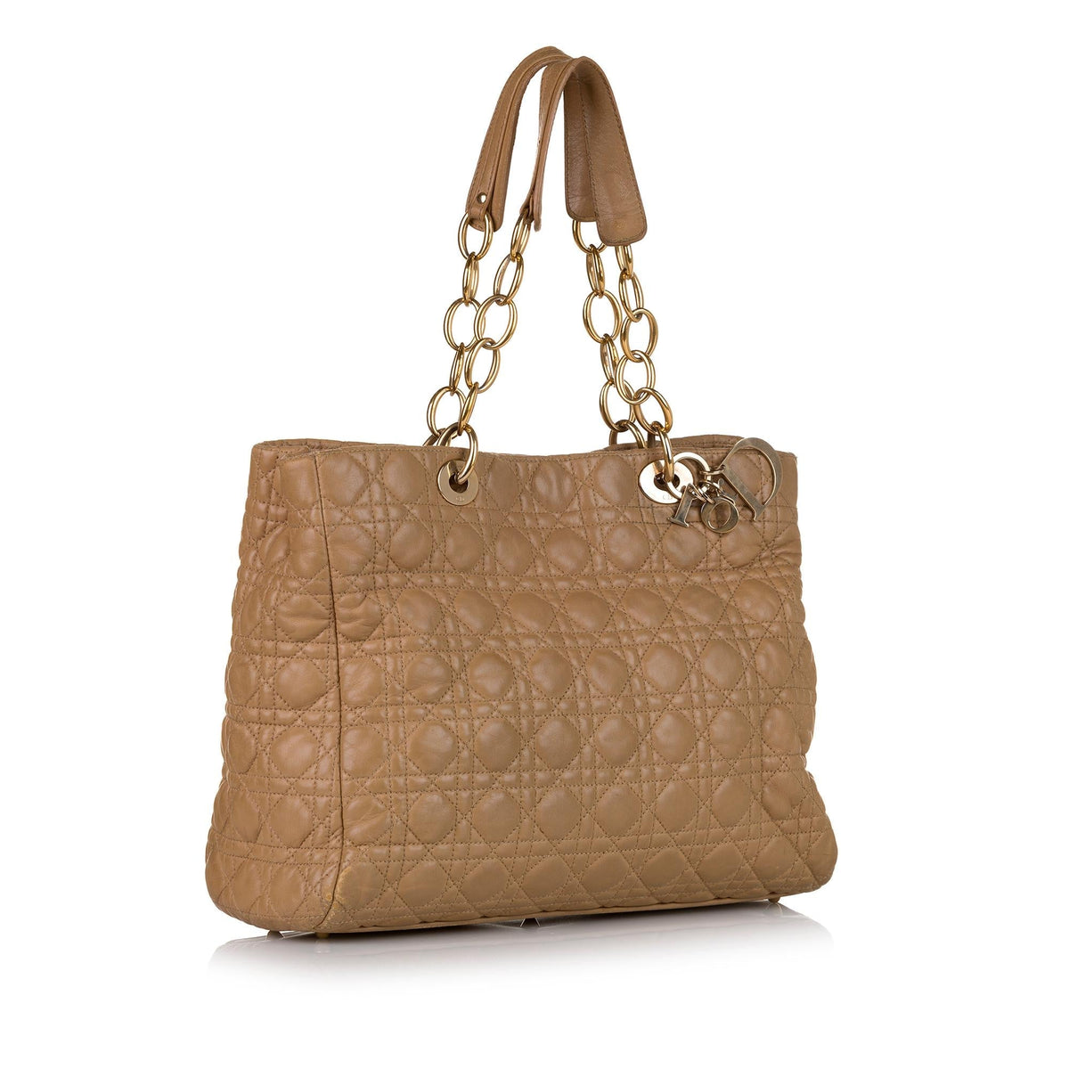 Dior Cannage Soft Shopper Tote Bag (SHG-33403) Rovelle Bags