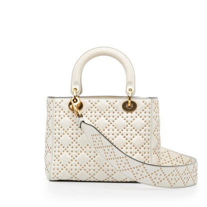 Dior Cannage Supple Dior Satchel (SHG-tBsUxo) Rovelle Bags