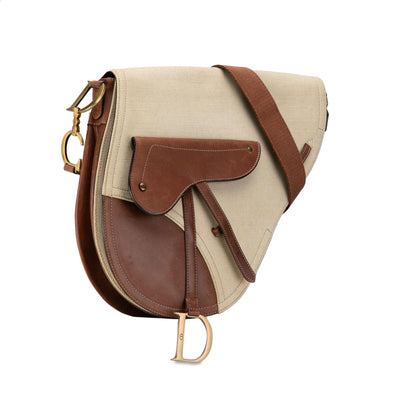 Dior Canvas Baudrier Saddle (SHG-RG9rWF) Rovelle Bags