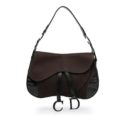Dior Canvas Double Saddle (SHG-A8Egqp) Rovelle Bags