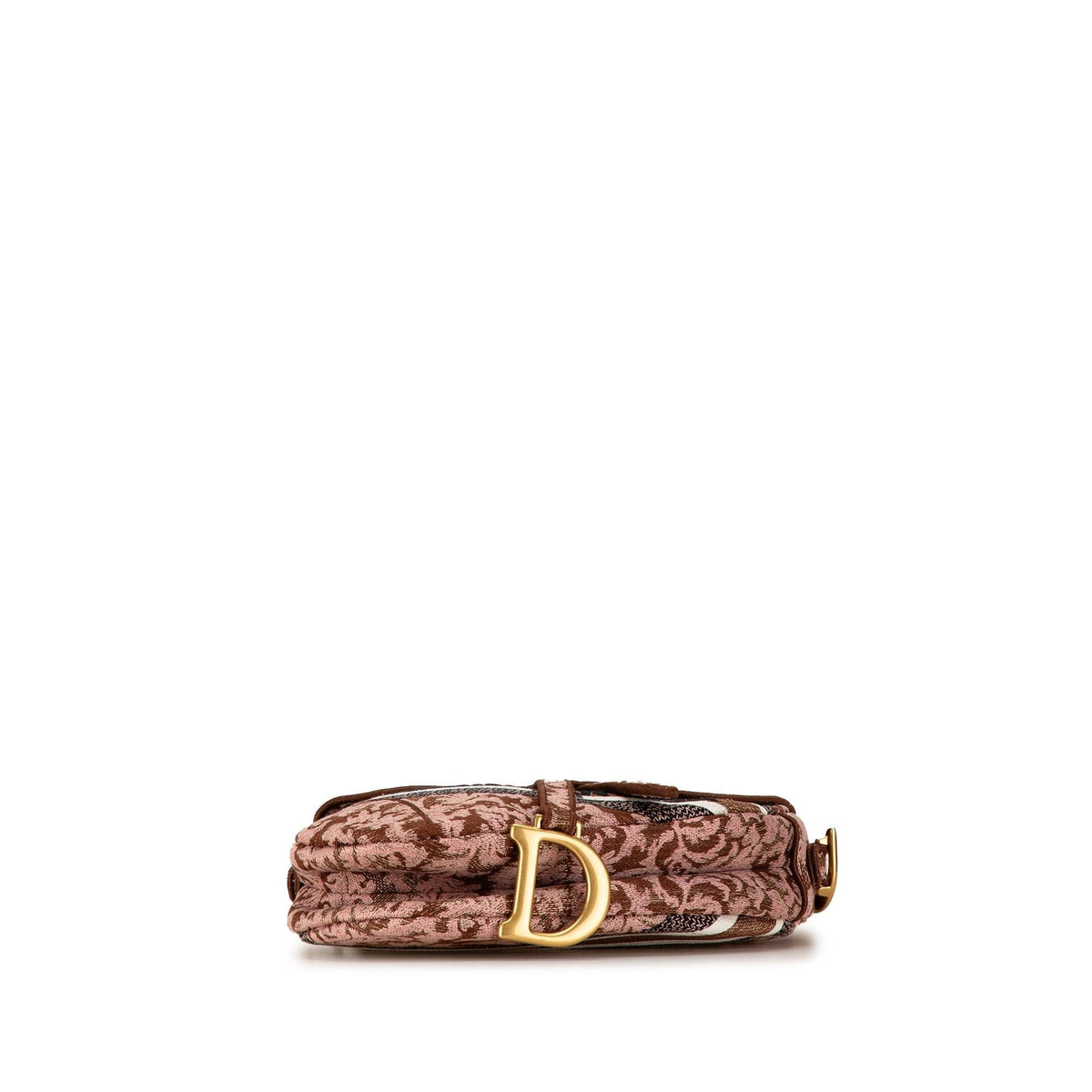 Dior Canvas Embroidered Brocart Saddle Bag (SHG-iyq68f) Rovelle Bags
