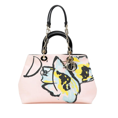 Dior Canvas Floral Printed Diorissimo Satchel Rovelle Bags