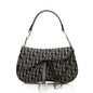 Dior Canvas Logo Double Saddle Shoulder Bag (SHF-21000) Rovelle Bags