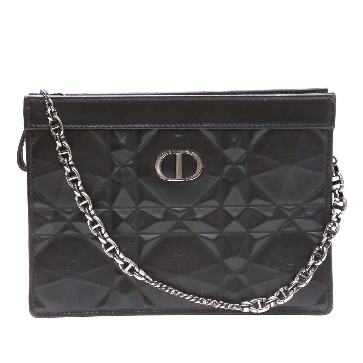 Dior Caro Zipped Pouch with Chain (SHG-vNjlJu) Rovelle Bags