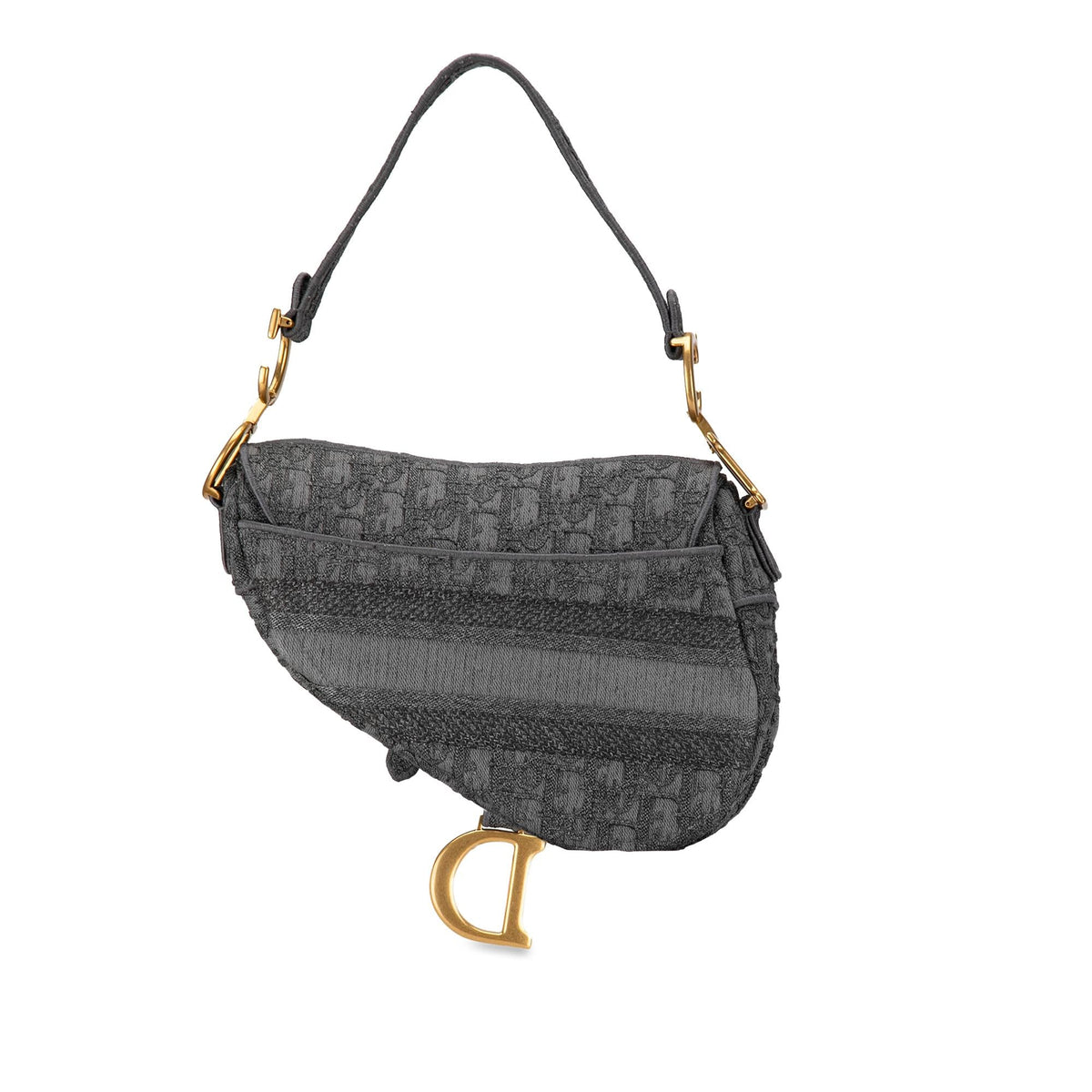 Dior Classic Oblique Embroidered Canvas Saddle Bag (SHG-4UByc7) Rovelle Bags