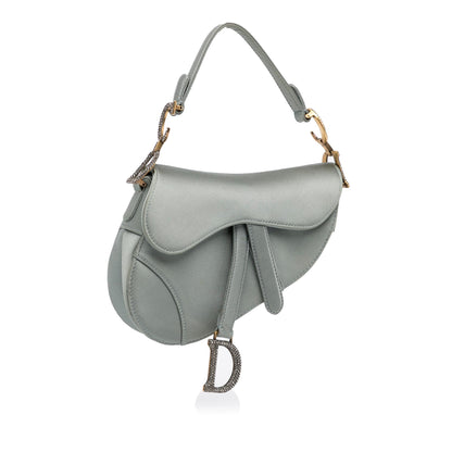 Dior Crystal Embellished Satin Saddle Bag (SHG-FnQ7MS) Rovelle Bags