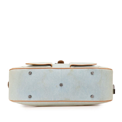 Dior Denim Double Saddle Bowler Bag Rovelle Bags