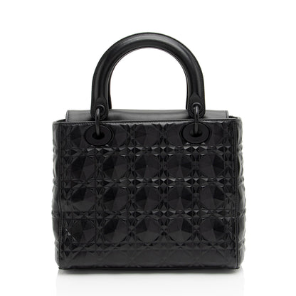 Dior Diamond Calfskin Dior Medium Tote (SHF-39Dale) Rovelle Bags
