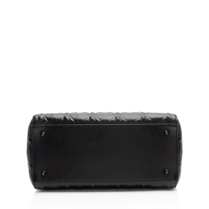 Dior Diamond Calfskin Dior Medium Tote (SHF-39Dale) Rovelle Bags
