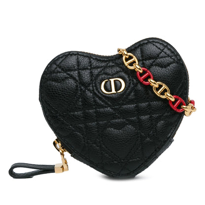 Dior DiorAmour Caro Heart Pouch with Chain (SHG-EAdnsL) Rovelle Bags