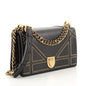 Dior Diorama Medium Studded Flap Bag Rovelle Bags