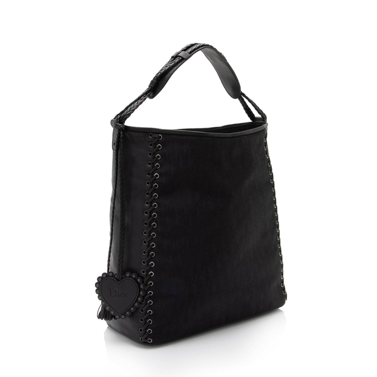 Dior Diorissimo Nylon Leather Ethnic Medium Hobo (SHF-BcJaYH) Rovelle Bags