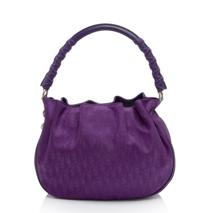 Dior Diorissimo Nylon Lovely Medium Hobo (SHF-3eESD8) Rovelle Bags
