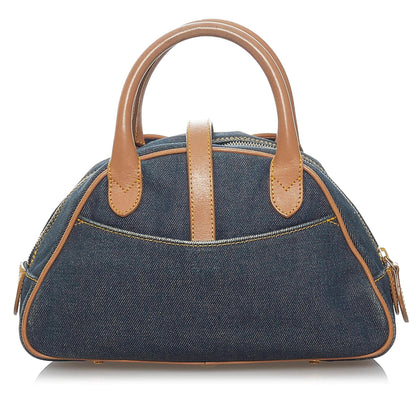 Dior Double Saddle Denim Dome Bag (SHG-35817) Rovelle Bags