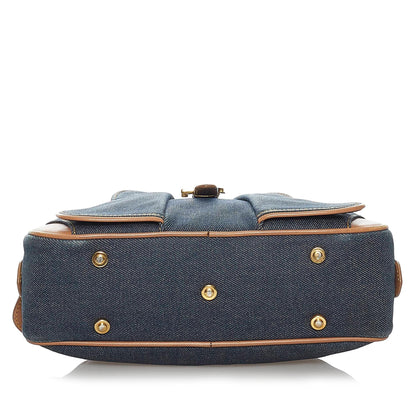 Dior Double Saddle Denim Dome Bag (SHG-35817) Rovelle Bags