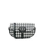 Dior Embossed Calfskin Houndstooth Bobby East West Crossbody Rovelle Bags