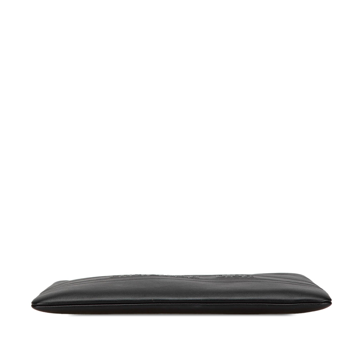 Dior Embossed Calfskin Logo Zip Clutch Rovelle Bags