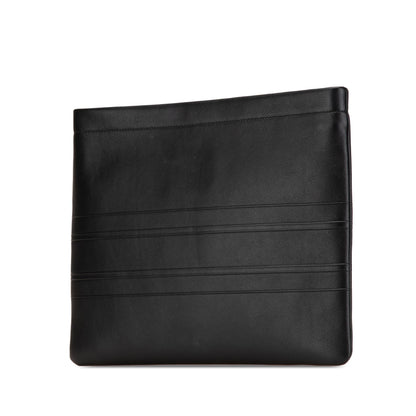 Dior Embossed Calfskin Logo Zip Clutch Rovelle Bags
