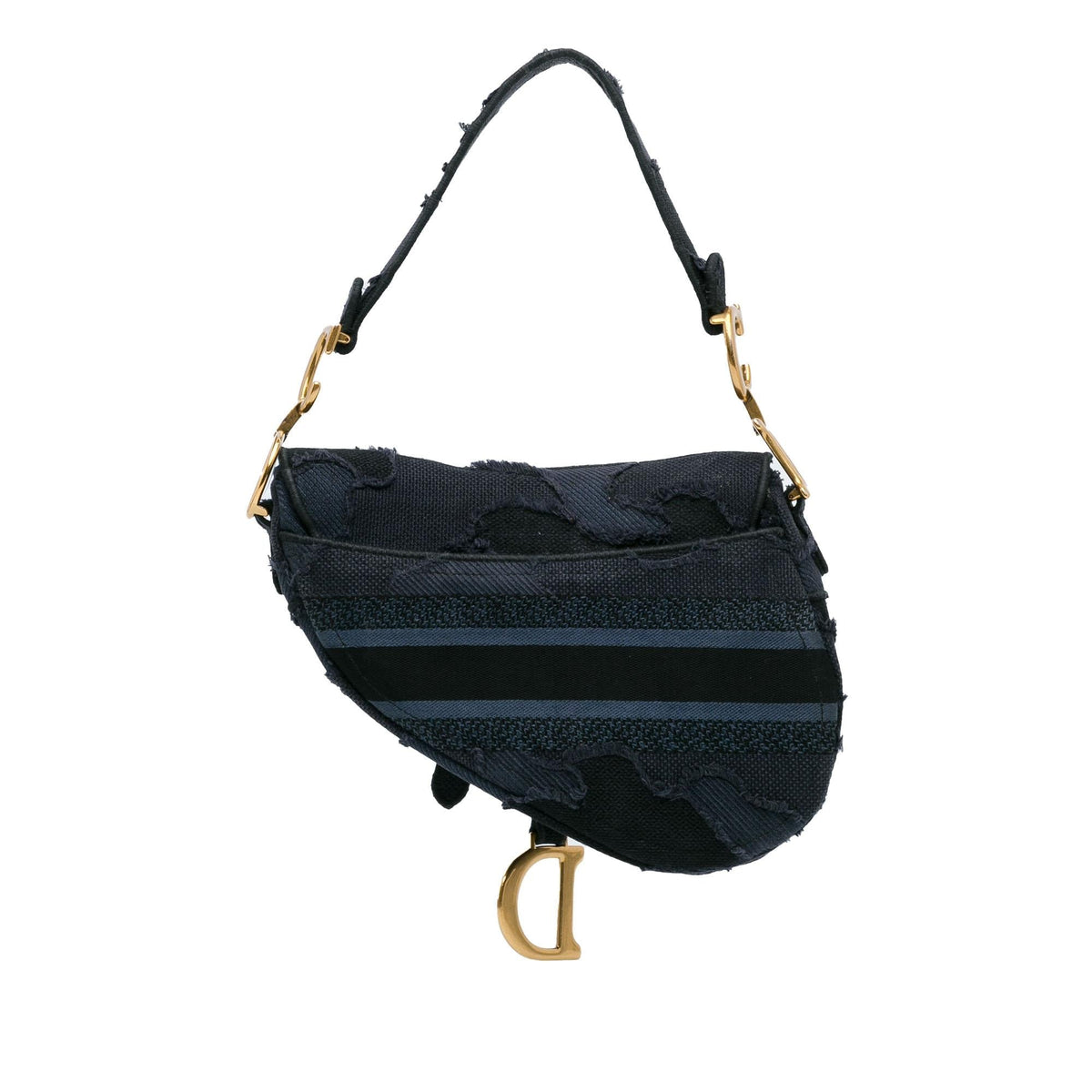 Dior Embroidered Camouflage Saddle Bag (SHG-wvlzij) Rovelle Bags