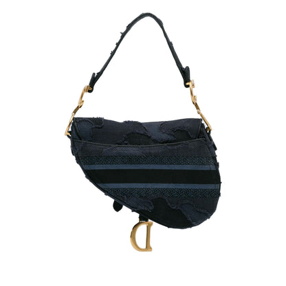 Dior Embroidered Camouflage Saddle Bag (SHG-wvlzij) Rovelle Bags
