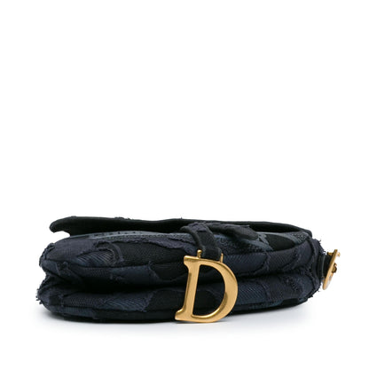 Dior Embroidered Camouflage Saddle Bag (SHG-wvlzij) Rovelle Bags