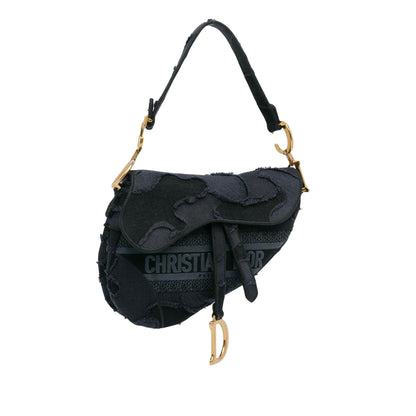 Dior Embroidered Camouflage Saddle Bag (SHG-wvlzij) Rovelle Bags