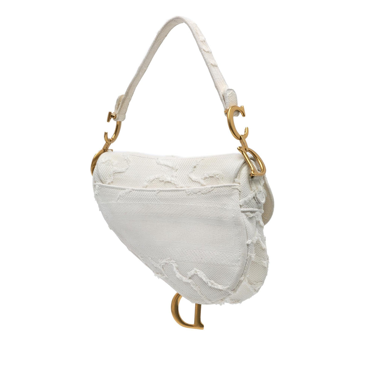 Dior Embroidered Canvas Camouflage Saddle Bag Rovelle Bags